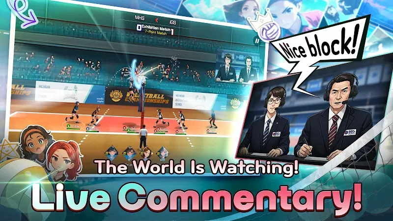 Volley Girls: Volleyball SPIKE in-game screenshot 2