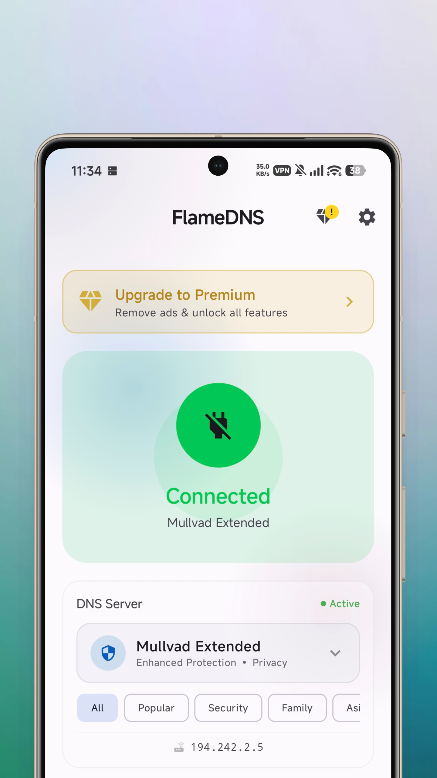 FlameDNS - DNS Changer screenshot 5