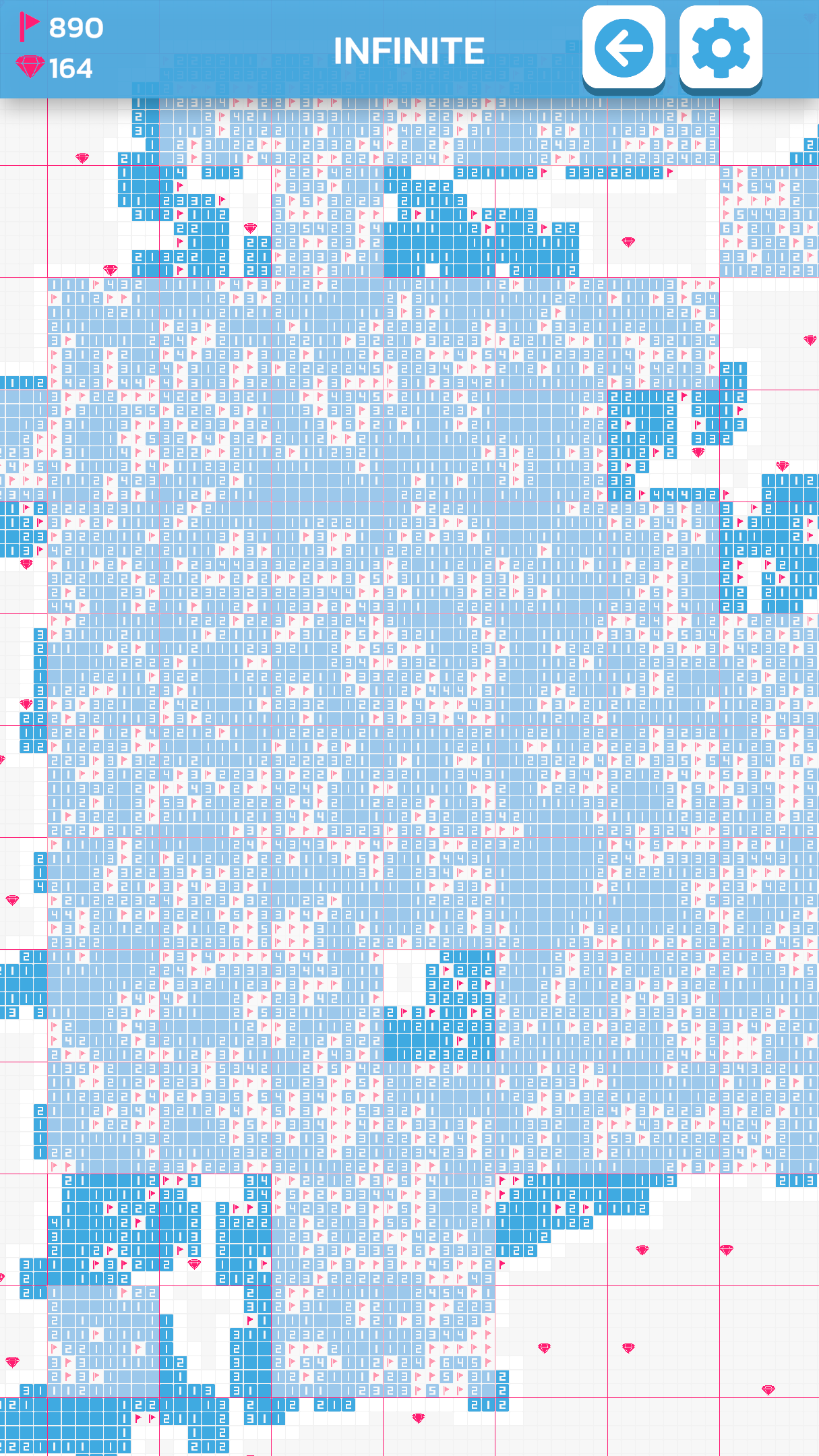 Aperçu du gameplay d'Infinite Minesweeper 5