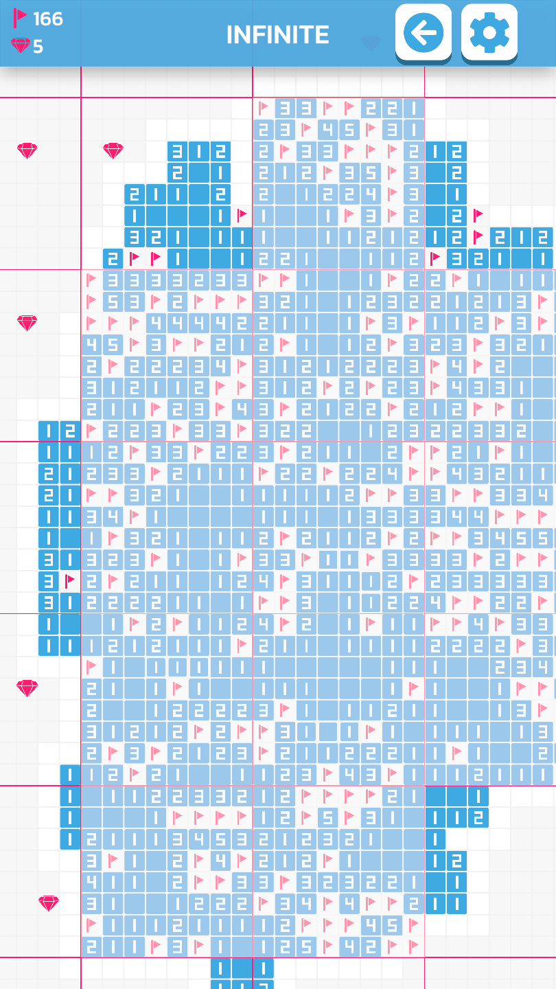Aperçu du gameplay d'Infinite Minesweeper 3