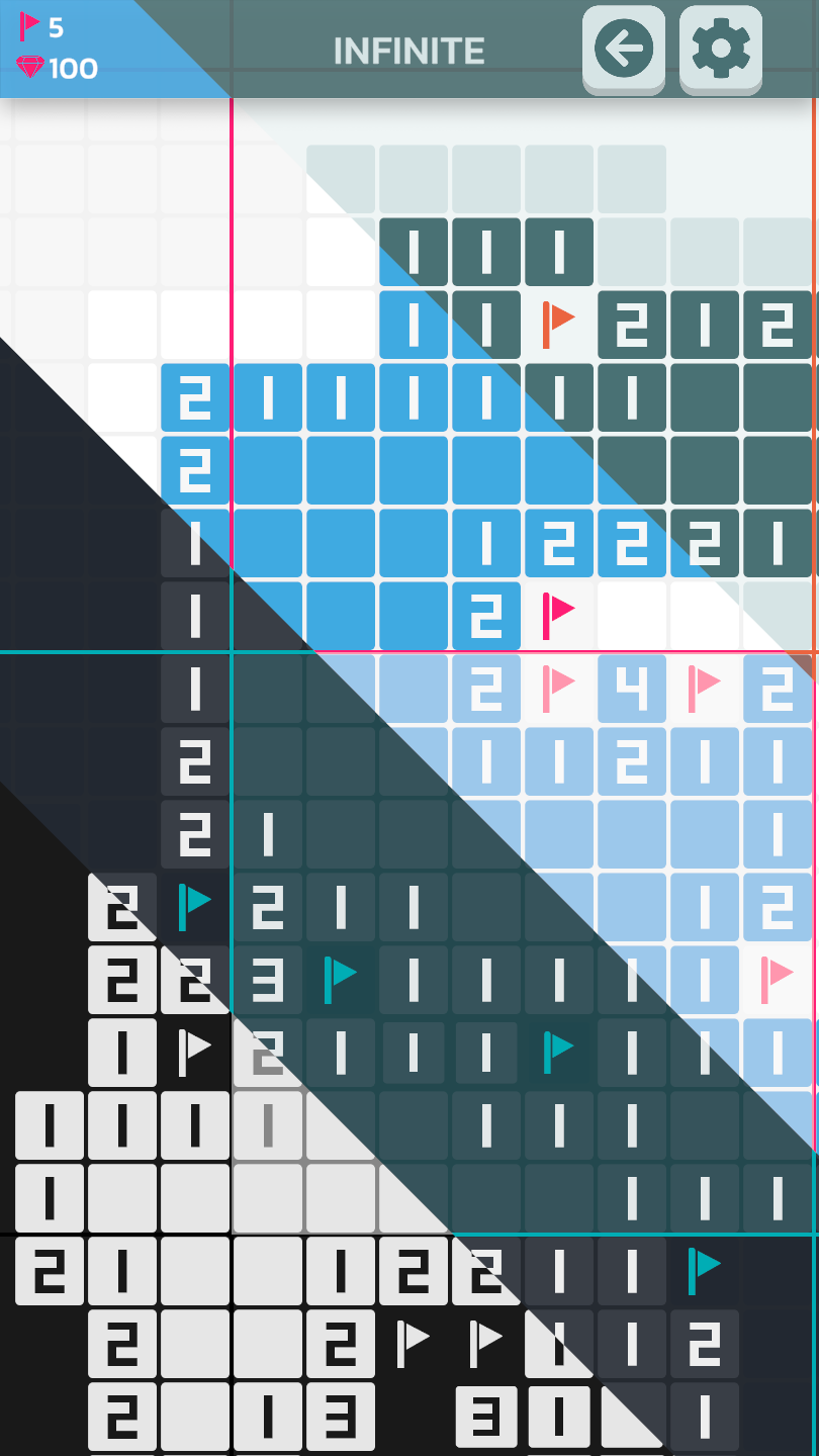 Aperçu du gameplay d'Infinite Minesweeper 2