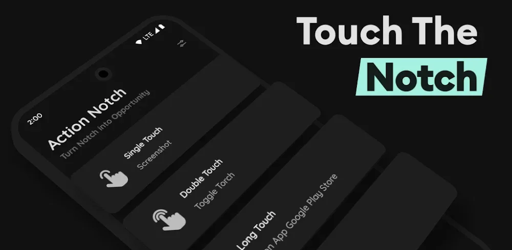 Action Notch: Touch The Notch captura de pantalla 1