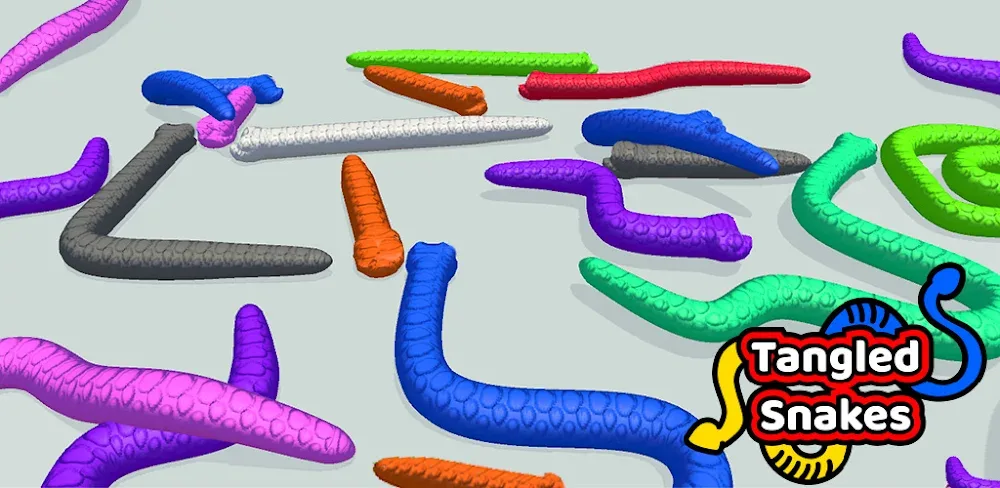 Tangkapan layar gameplay Tangled Snakes 1