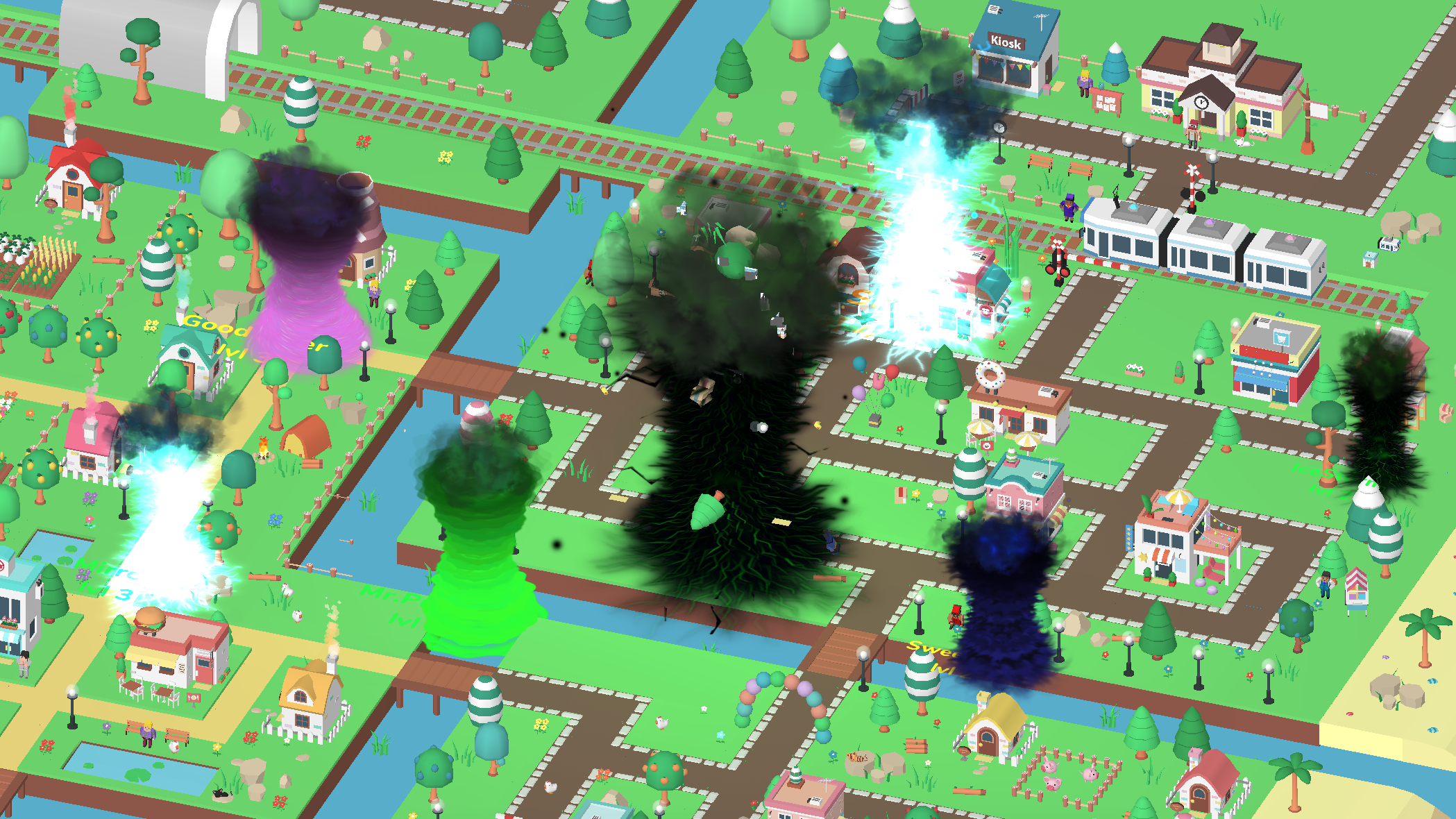 Aperçu du gameplay de Holein Tornado.io eating game 1