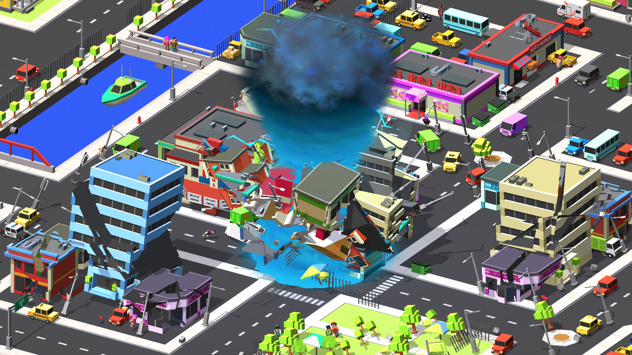 Aperçu du gameplay de Holein Tornado.io eating game 5