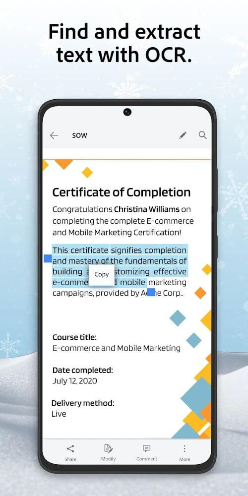 Adobe Scan in-app preview 7