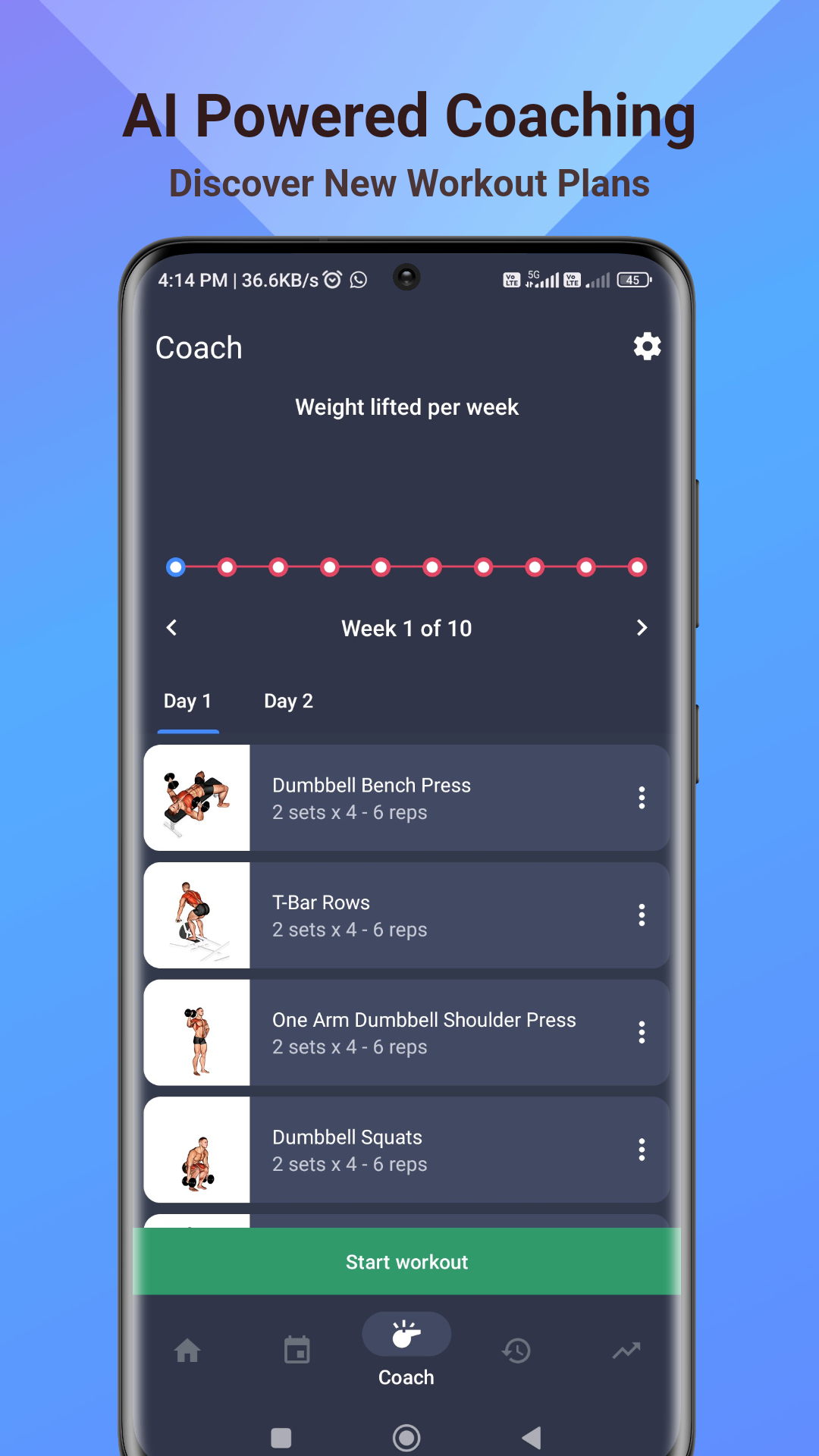 Aperçu 3 de l'application Fit Workout Pro - AI Trainer