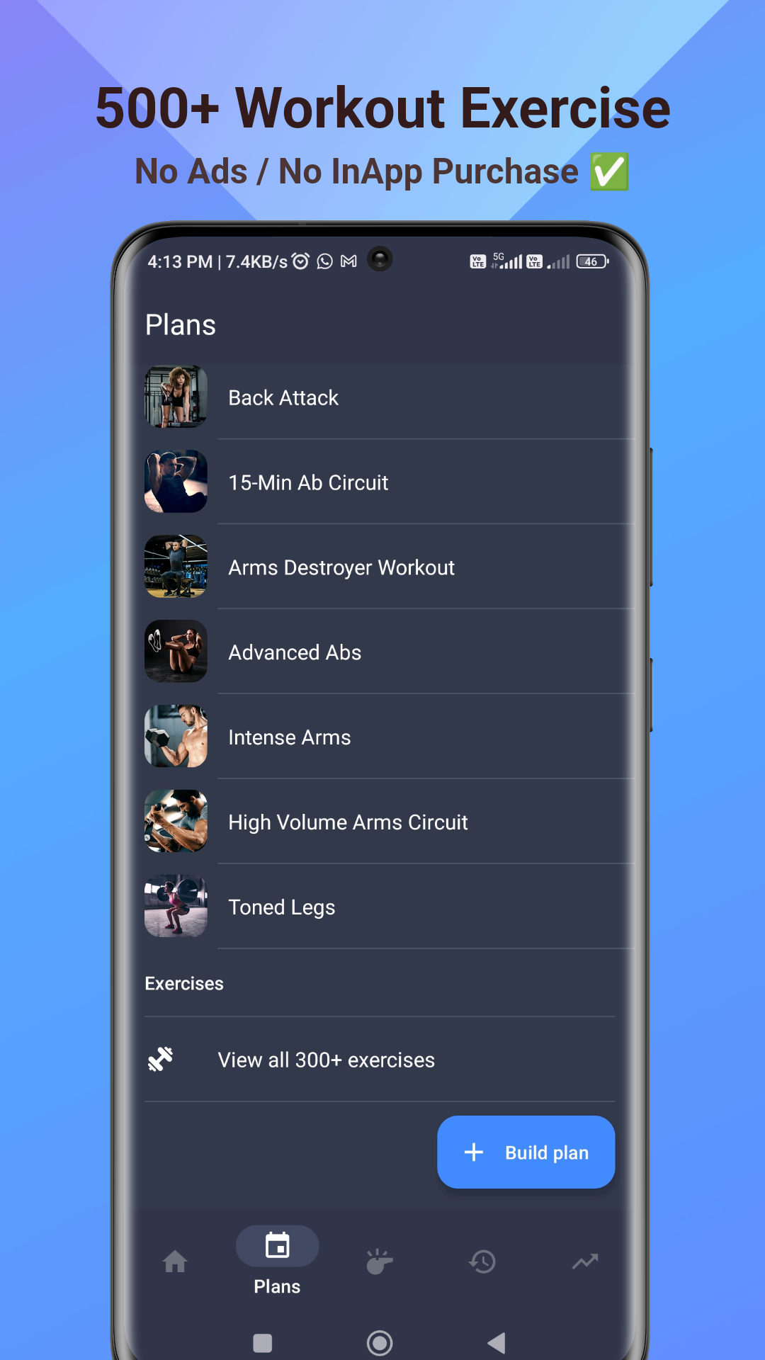 Aperçu 5 de l'application Fit Workout Pro - AI Trainer