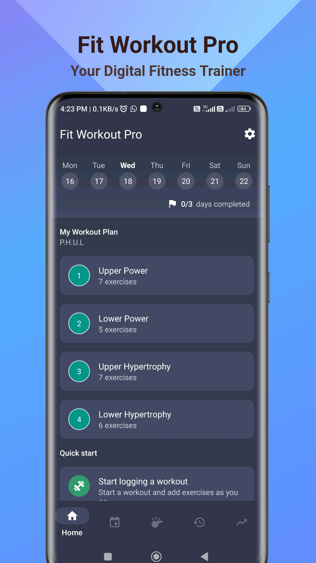 Aperçu 4 de l'application Fit Workout Pro - AI Trainer