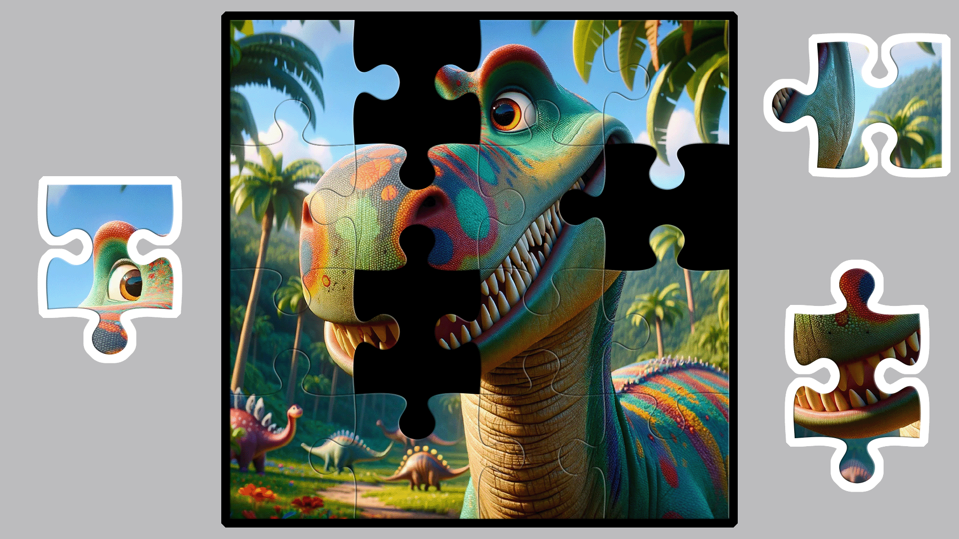 Capture d'écran de gameplay 2 de Dino Puzzle for Kids