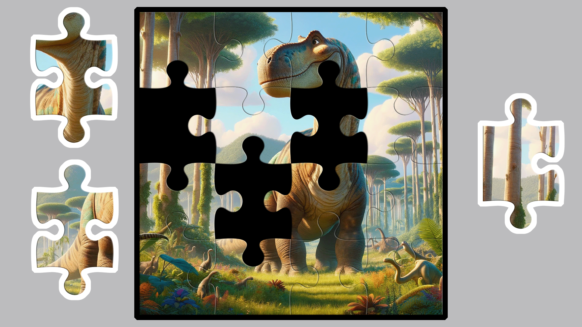 Capture d'écran de gameplay 3 de Dino Puzzle for Kids