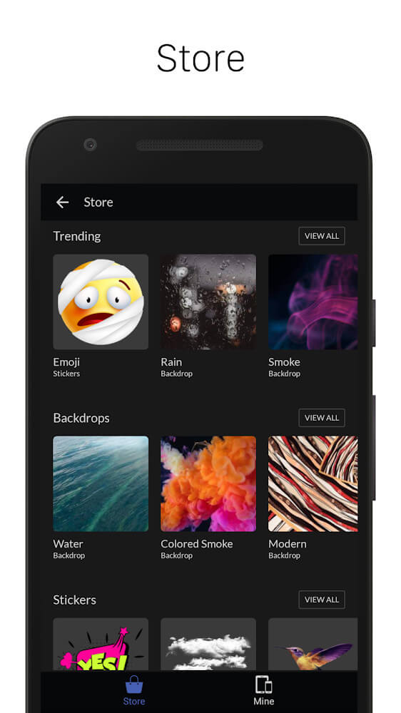 Capture d'écran de l'application LightX Pro 5