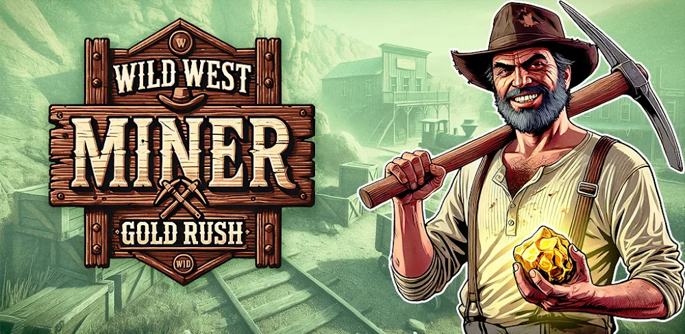 Wild West Miner - Gold Rush captura de pantalla 1