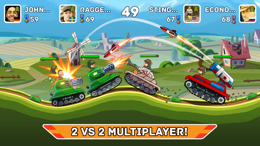 Hills of Steel screenshot 2