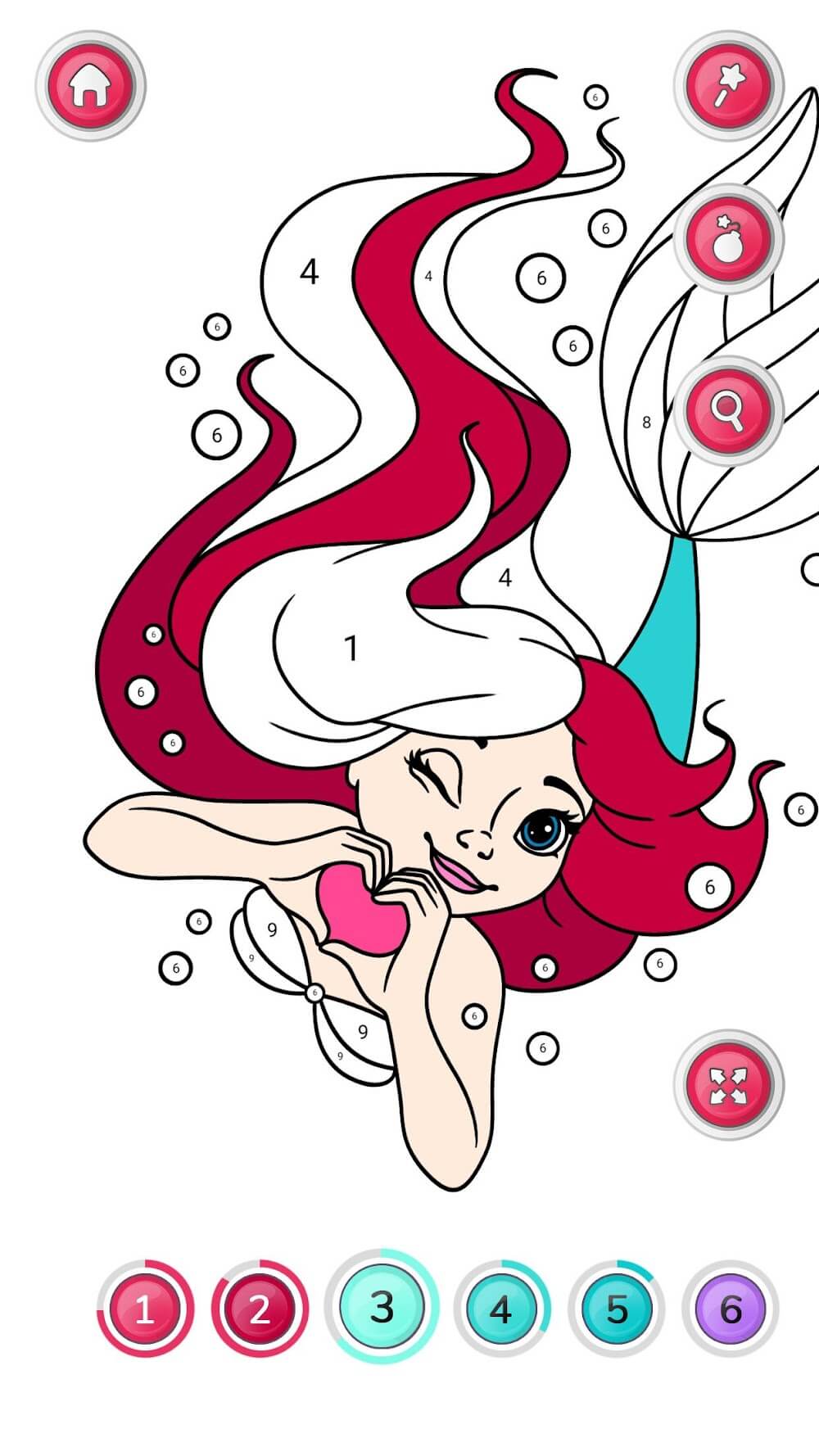 Capture d'écran de gameplay 5 de Girls Coloring Book for Girls