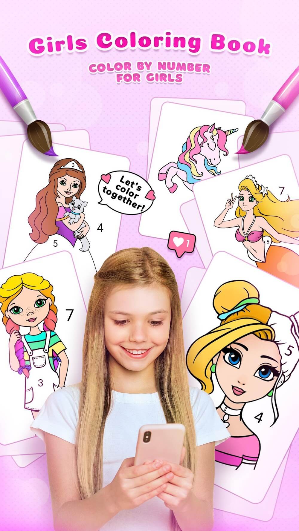 Capture d'écran de gameplay 2 de Girls Coloring Book for Girls