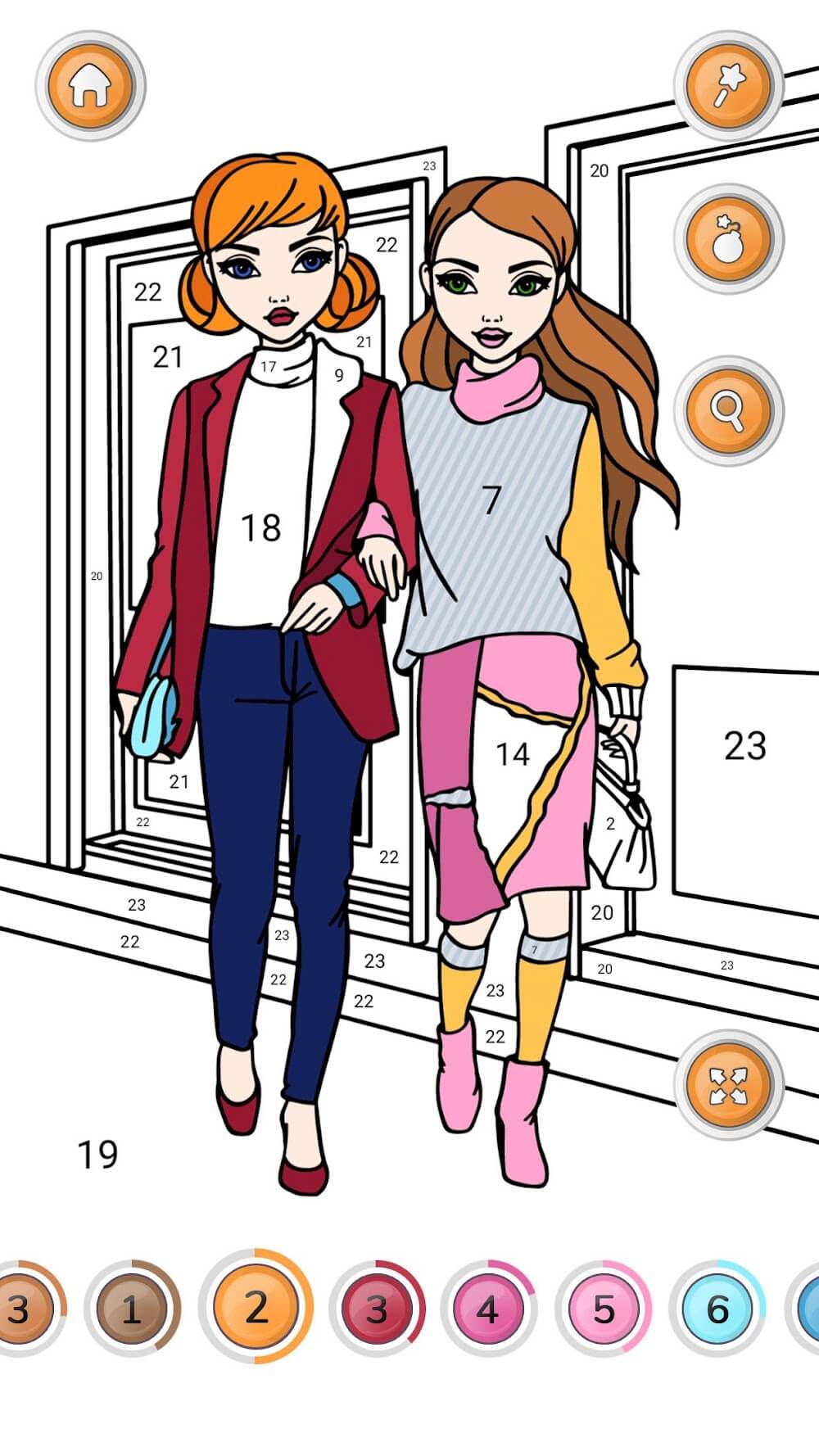 Capture d'écran de gameplay 6 de Girls Coloring Book for Girls