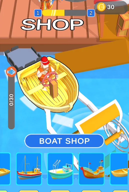 Capture d'écran du gameplay de Fishing Survival 7