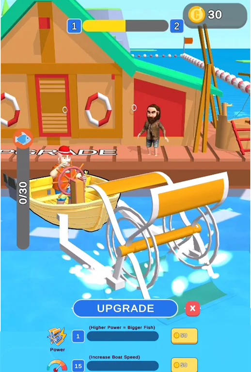 Capture d'écran du gameplay de Fishing Survival 3