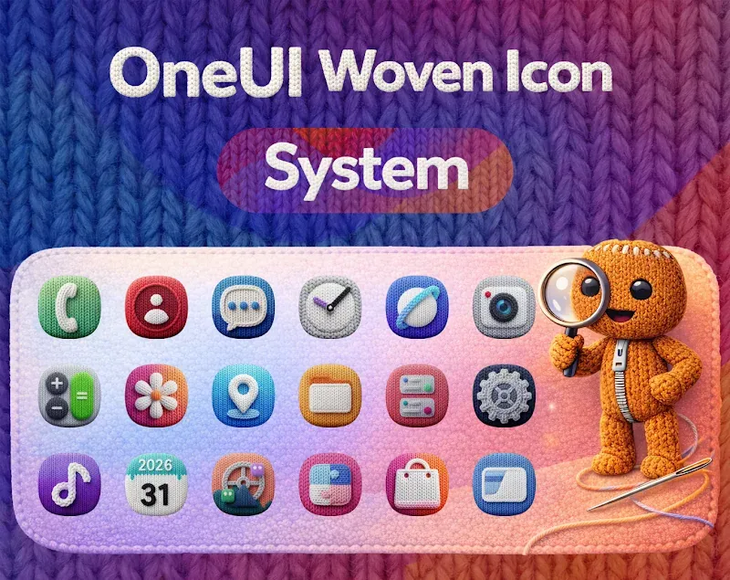 Pratinjau Layar OneUI Woven 2