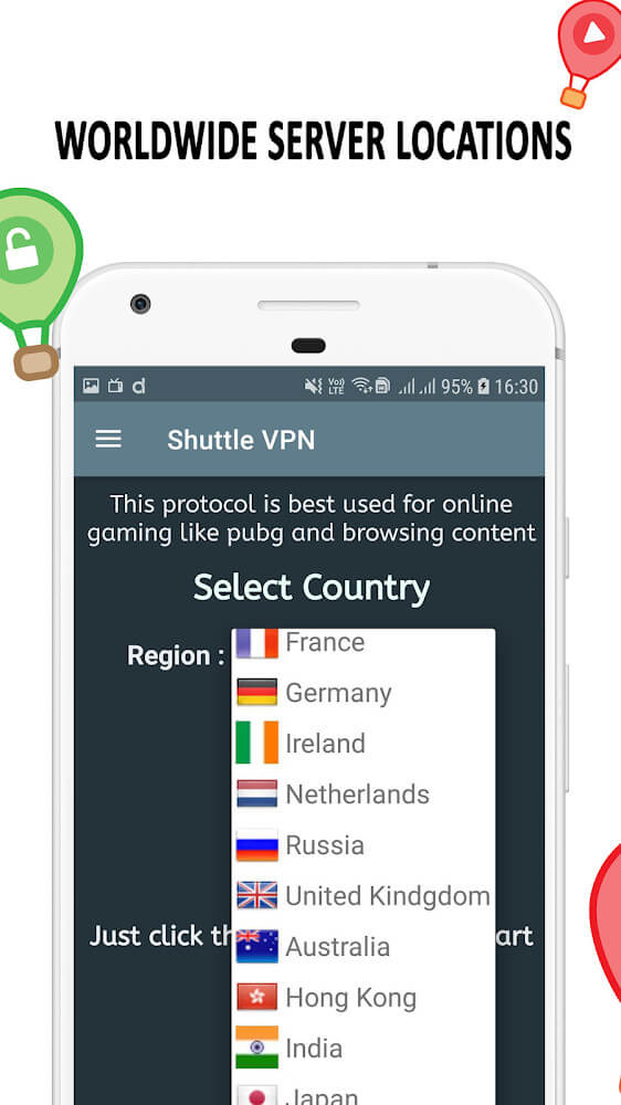 Shuttle VPN screenshot 2