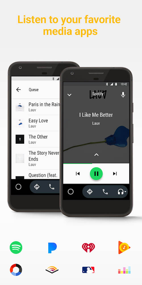 Android Auto interface preview 4