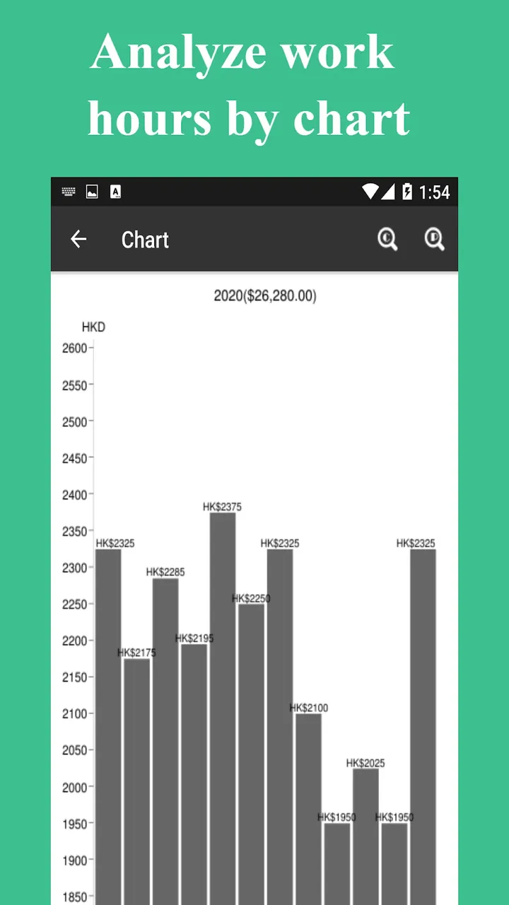 Timesheet app screenshot 3