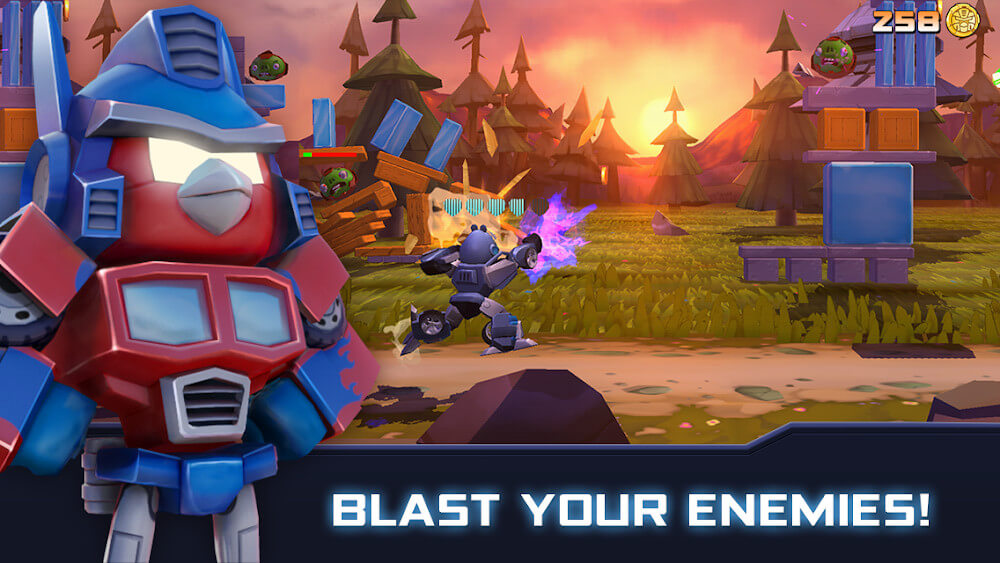 Angry Birds Transformers gameplay screenshot 2