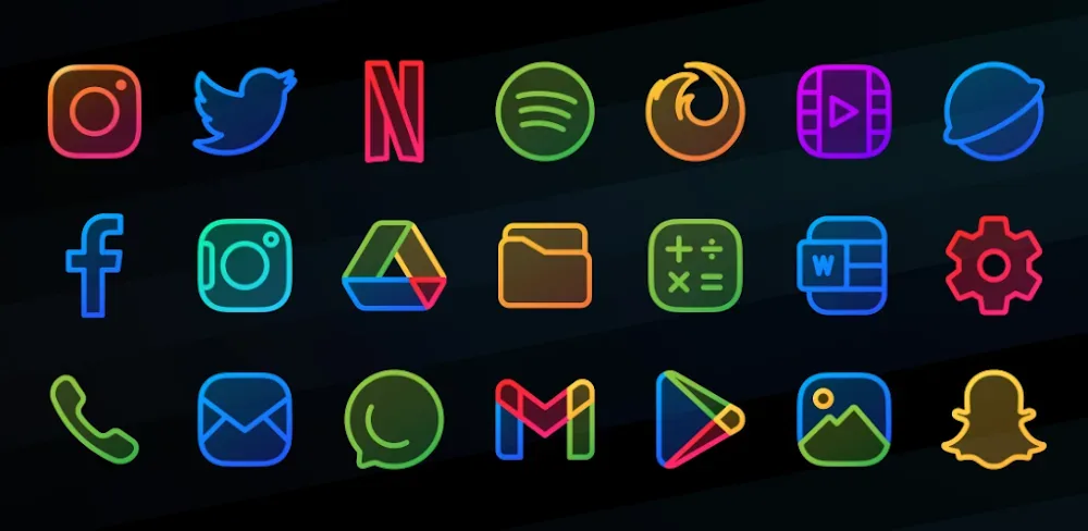 Caelus Duotone Icon Pack captura de pantalla 1