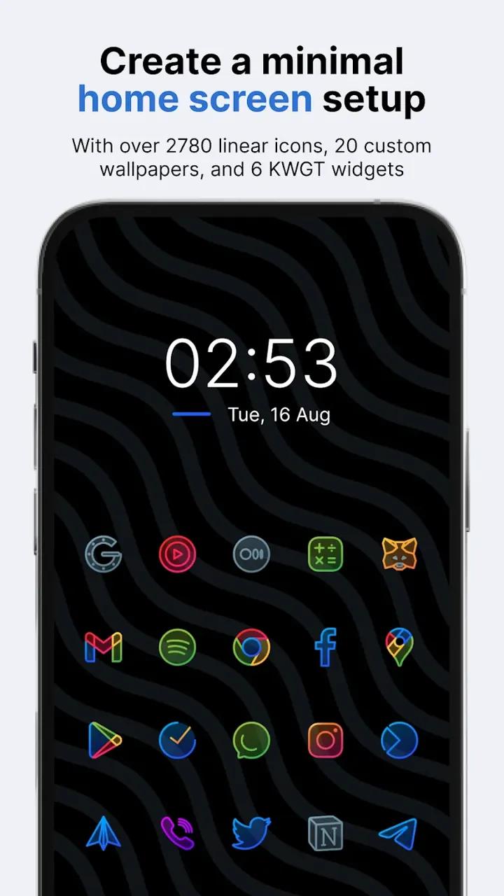 Caelus Duotone Icon Pack captura de pantalla 2