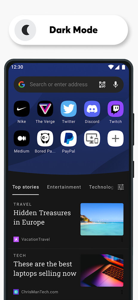 Captura de pantalla de Opera Browser 6