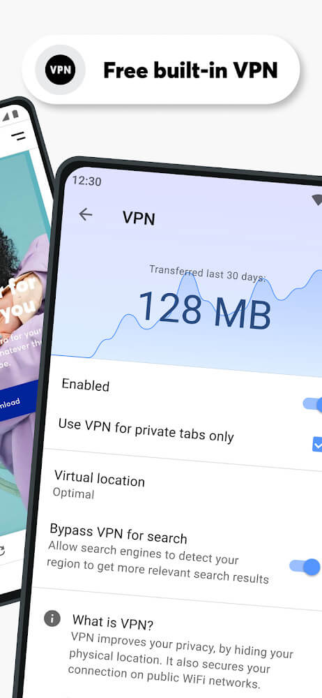 Captura de pantalla de Opera Browser 3