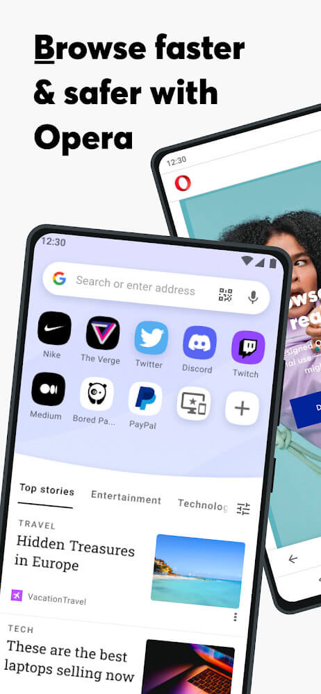 Captura de pantalla de Opera Browser 2