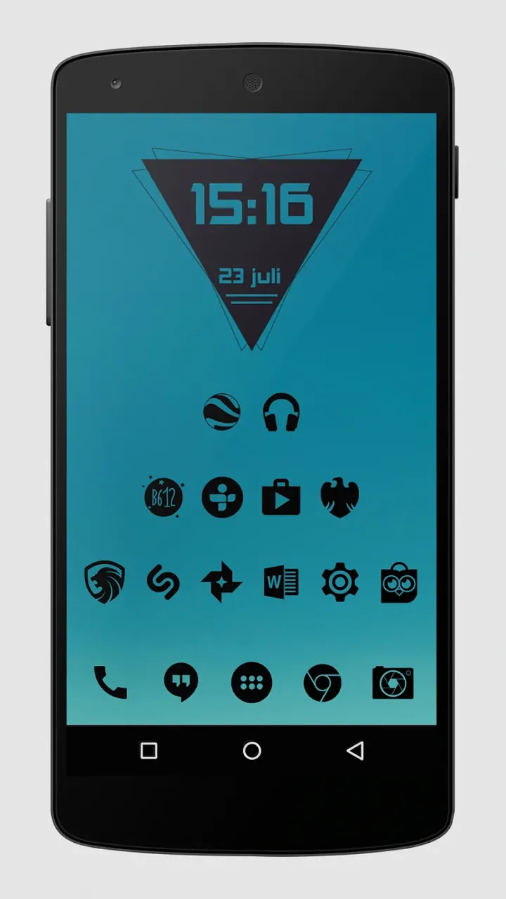 Tangkapan layar 4 Zwart - Black Icon Pack