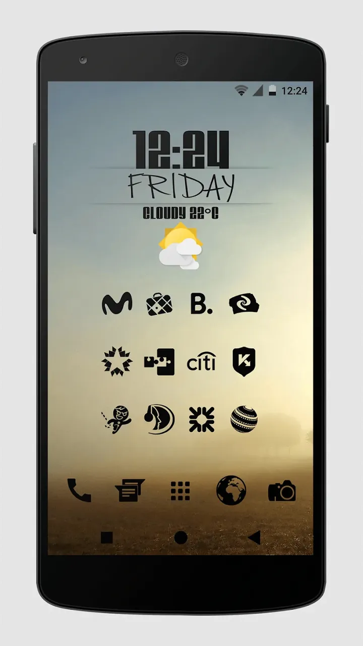 Tangkapan layar 5 Zwart - Black Icon Pack
