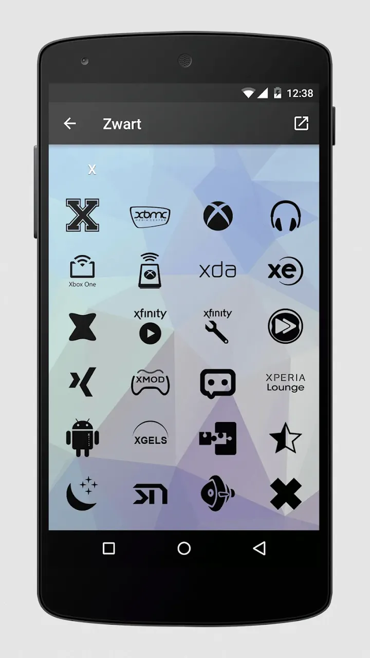 Tangkapan layar 6 Zwart - Black Icon Pack