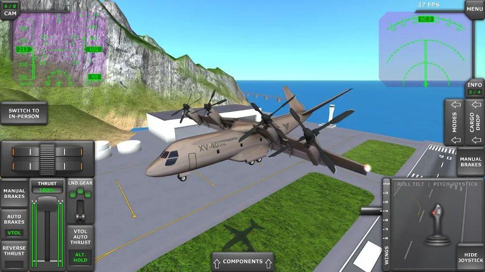 Turboprop Flight Simulator 3D tangkapan layar 5