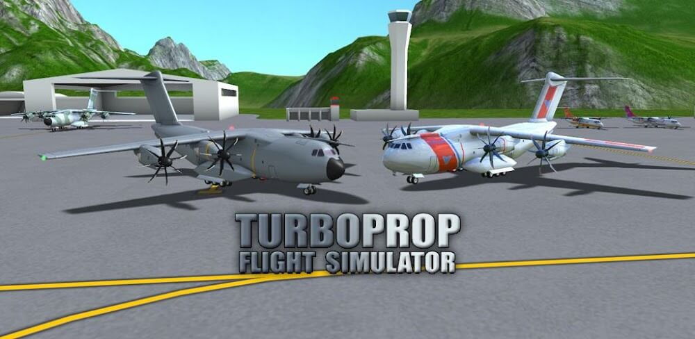 Turboprop Flight Simulator 3D tangkapan layar 1