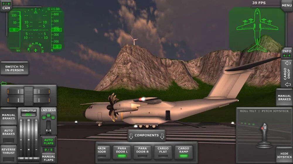 Turboprop Flight Simulator 3D tangkapan layar 3