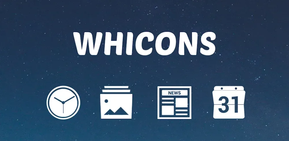 Pratinjau Whicons - White Icon Pack 1