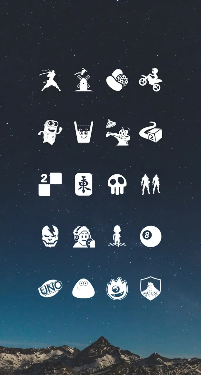 Pratinjau Whicons - White Icon Pack 4