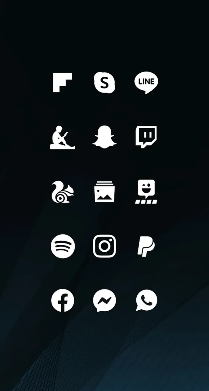 Pratinjau Whicons - White Icon Pack 2