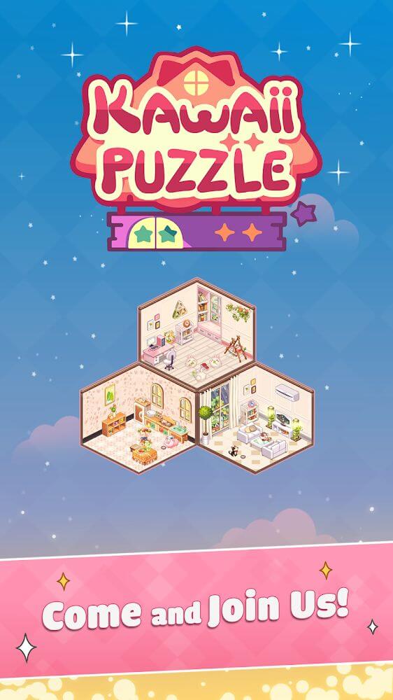 Tangkapan layar gameplay Kawaii Puzzle 2