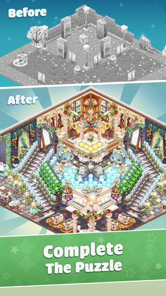 Tangkapan layar gameplay Kawaii Puzzle 5
