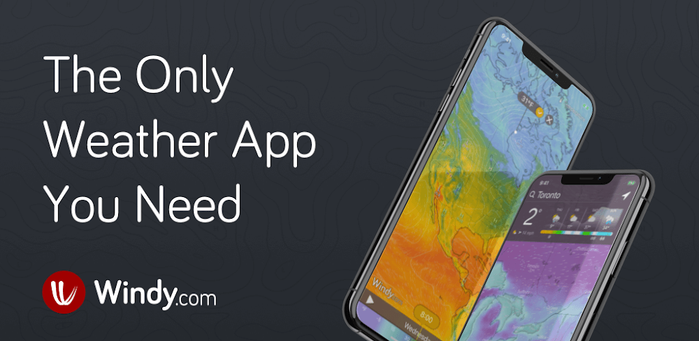 Tangkapan layar aplikasi Windy.com 1