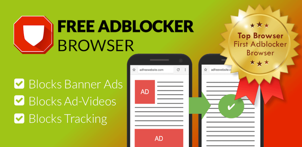 Free Adblocker Browser screenshot 1