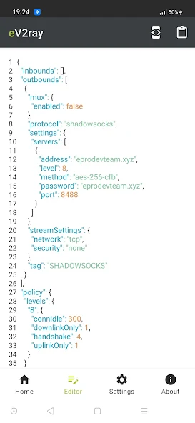 e-V2ray app screenshot 3