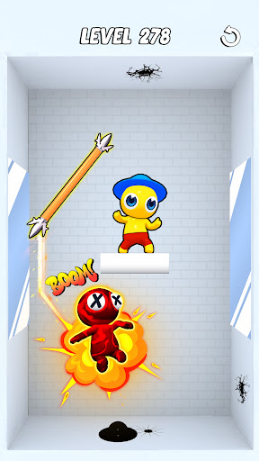 Captura de pantalla del gameplay de Spring Spear: Aim & Snap 2