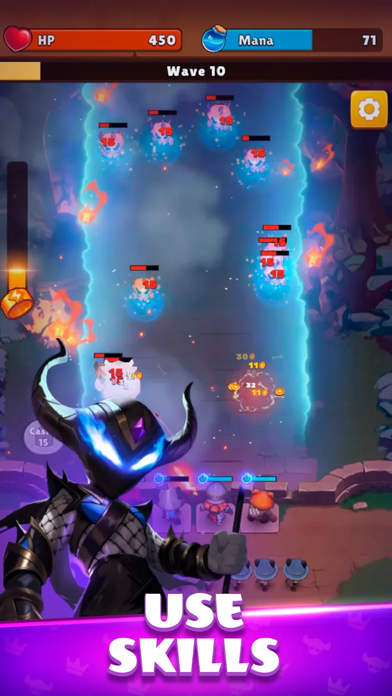 Captura de pantalla de juego de Bastion of Heroes TD 4
