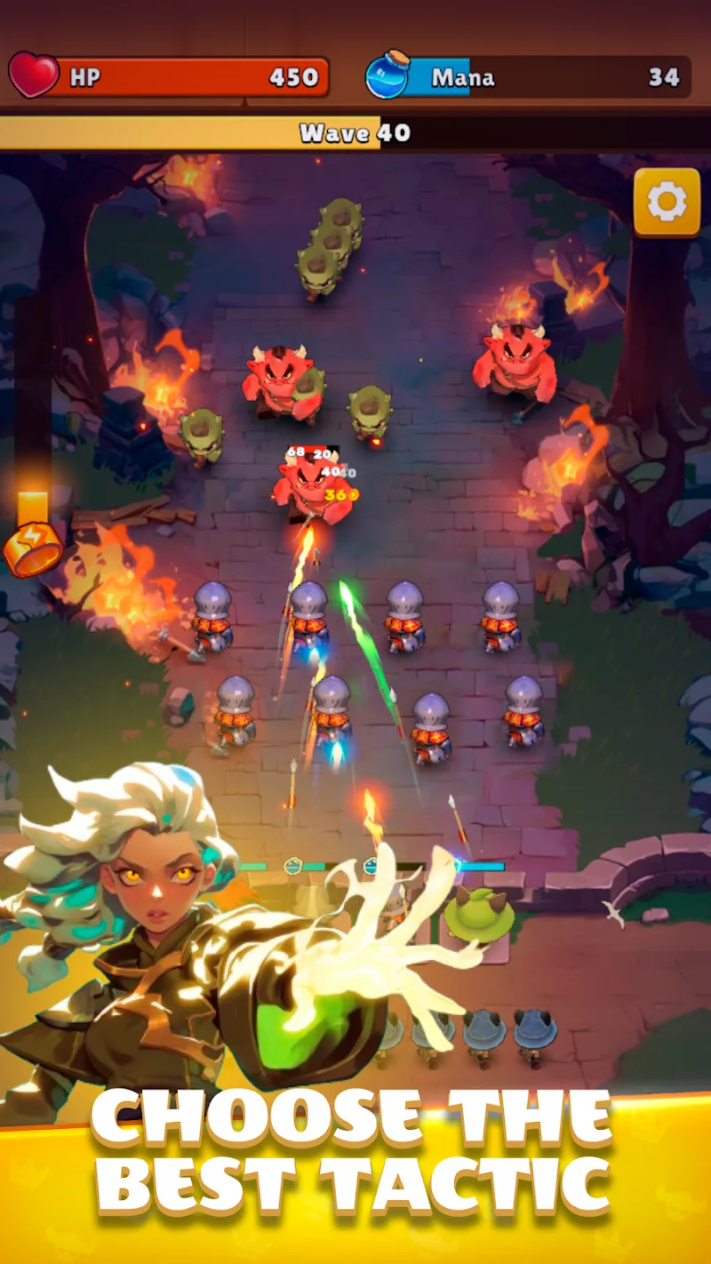 Captura de pantalla de juego de Bastion of Heroes TD 3